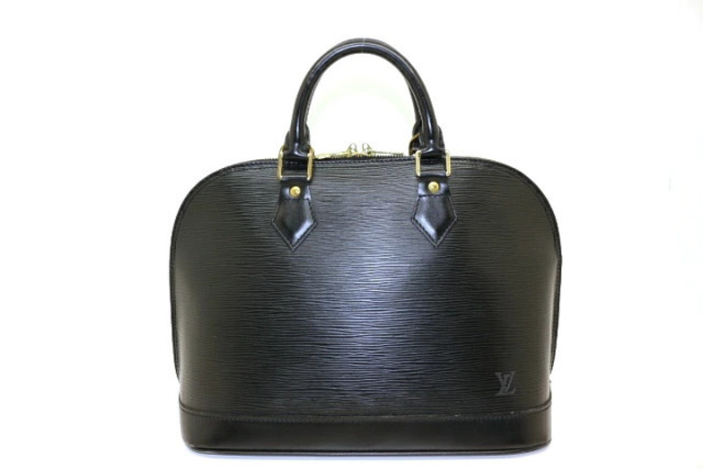 LOUIS VUITTON Alma handbag Epi leather Noir black